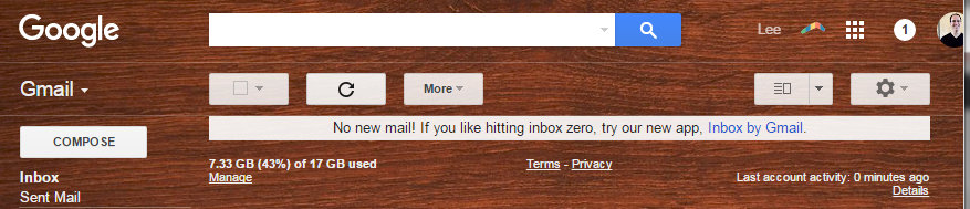 no new mail