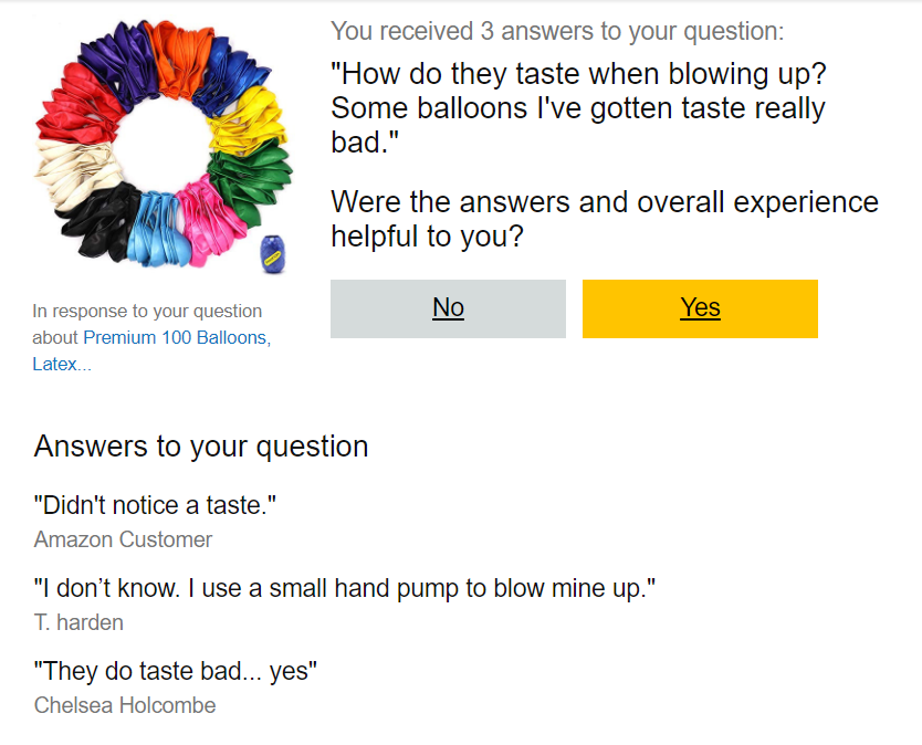 » Blog Archive » Amazon Customer Answers Are Ridiculous