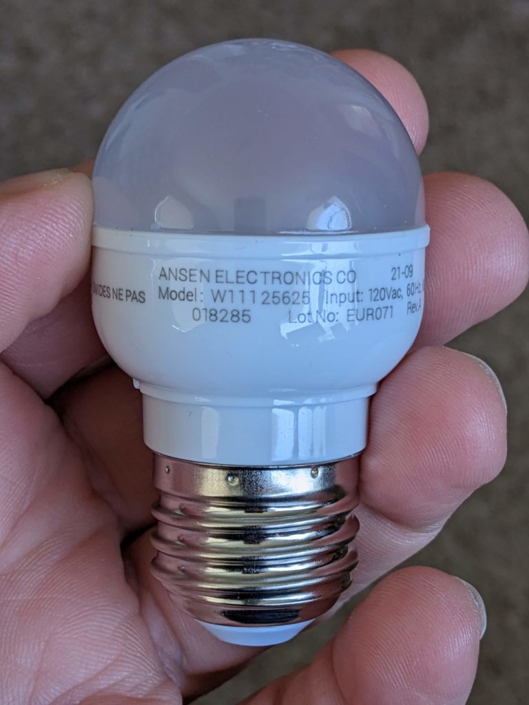 » Blog Archive » Making Whirlpool Refrigerator Light Bulbs Fit